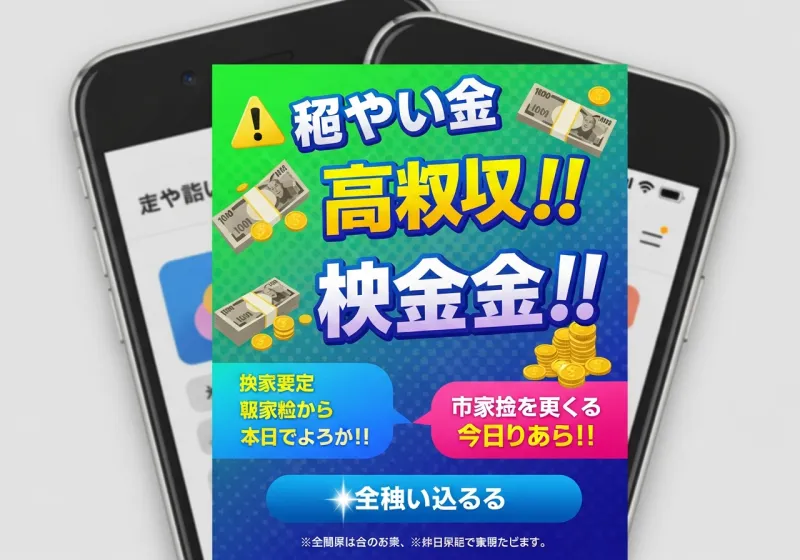ふくぎょうおしごとの広告でスマホ副業の内容を紹介している