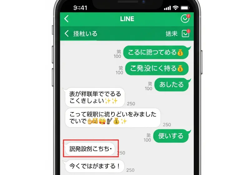ふくぎょうおしごとのLINE登録の流れを示す画面